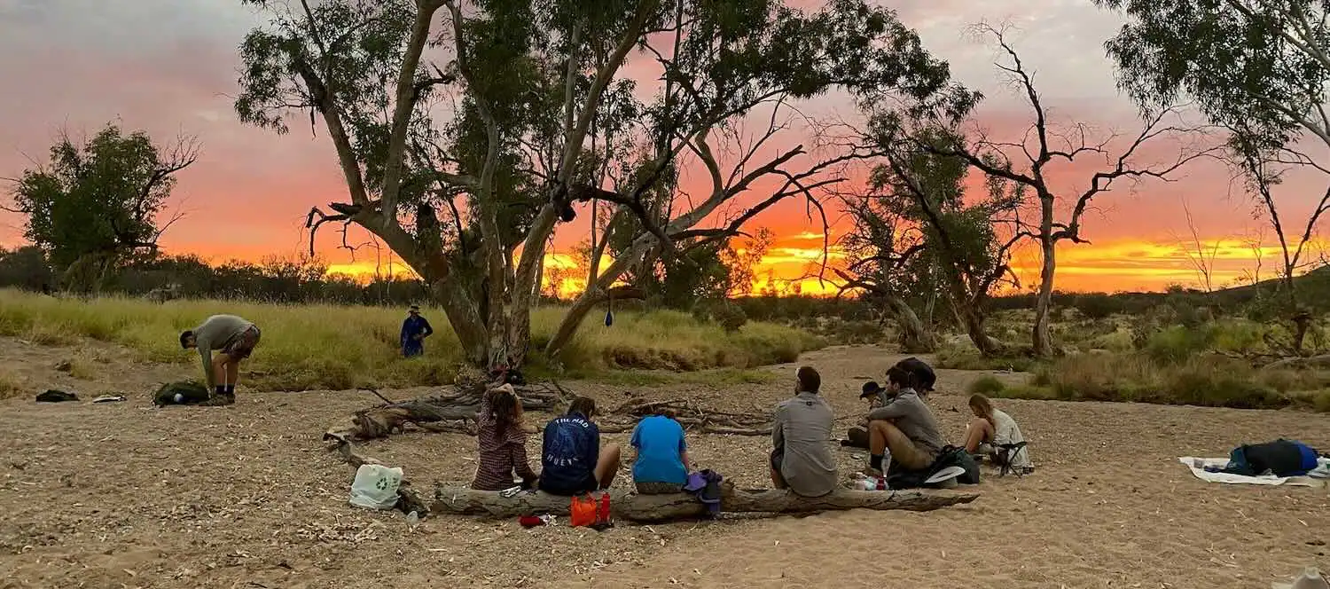 Yarning Circle Set up Yarning Circle at Black Diamond Outdoor Adventure Camp in the Northern Territory