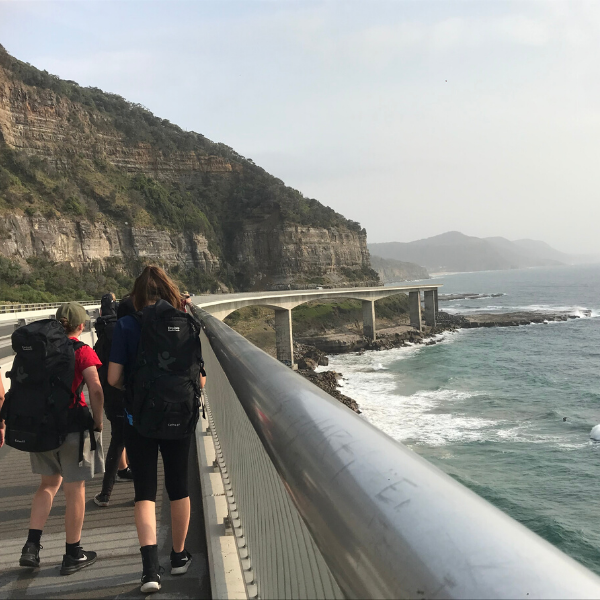 Adventures on sea cliff bridge